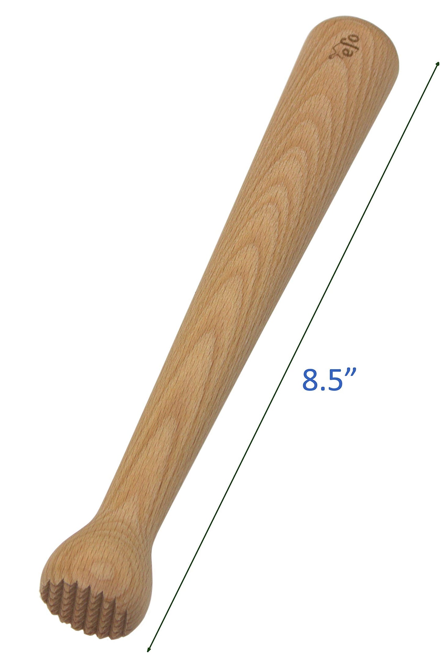 efo Wooden Muddler for Cocktails – Durable Wood Ice Crusher – Stylish Wooden Mojito Muddler Bar Tool – Handy Cocktail Muddler- Perfect Masher Kitchen Tool for Garlic Avocado Herbs and Fruits
