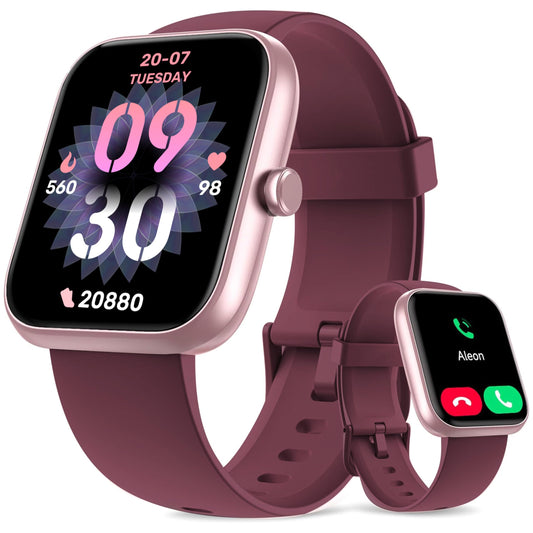 Smart Watch, 44mm Smartwatch Answer Make Calls, Alexa 1.83" Fitness Watch, IP68 Waterproof Fitness Tracker Women Men, Heart Rate/Sleep Monitor, 100+ Sports Pedometer Watch for Android & iOS Phone