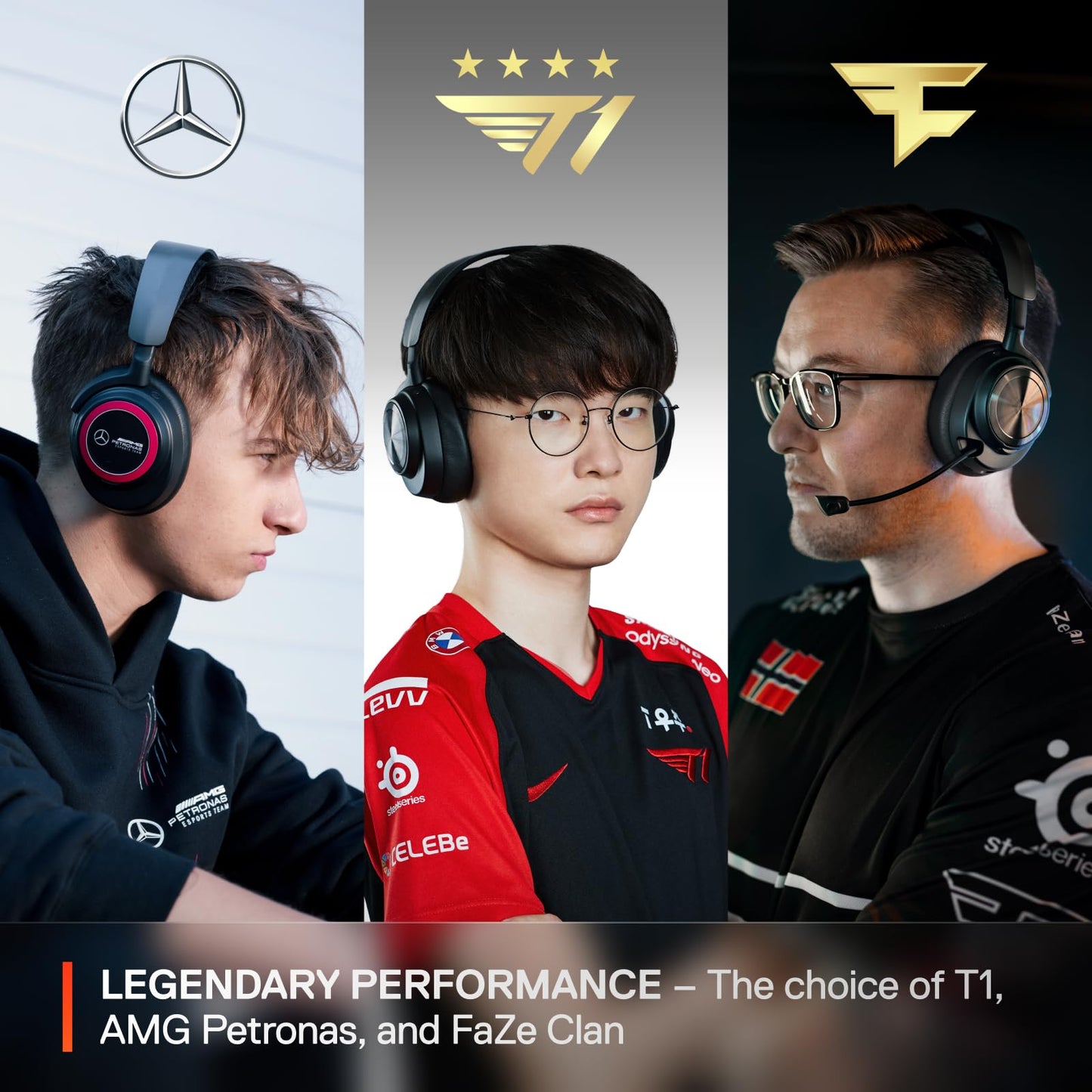 SteelSeries Arctis Nova Pro Wireless Multi-System Gaming Headset - Premium Hi-Fi Drivers - Active Noise Cancellation - Infinity Power System - Stealth Retractable Mic - PC, PS5/PS4, Switch, Mobile