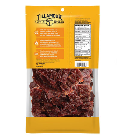 Tillamook Country Smoker Real Hardwood Smoked Beef Jerky, Honey Glazed, 10 Ounce
