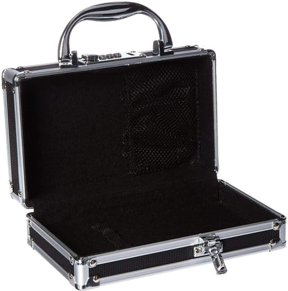 Vaultz Medicine Safe Case w/Combination Lock - Pack of 1 Cases, 8.35 x 5 x 2.5" - Black