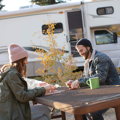 Dura Faucet DF-SA187-WT RV Exterior Quick Connect Sprayer with 7 Spray Settings and Coiled Hose Kit (Blue)