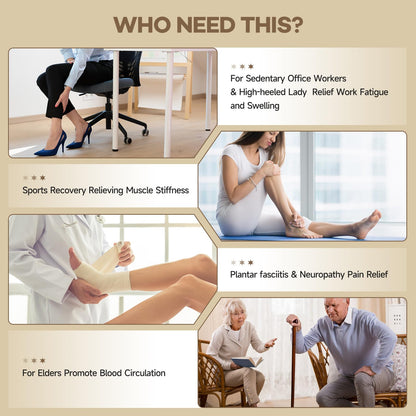 Foot Massager Mat for Neuropathy,EMS Foot Massager for Circulation and Pain Relief, Foldable Feet and Calves Massage Machine with 8 Modes and 32 Intensity Levels for Muscle Relaxation