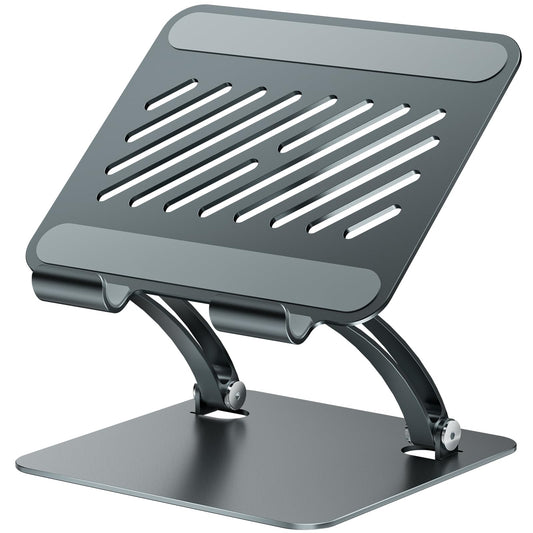 tounee Tablet Holder Stand, Dual Rod Adjustable Aluminum Desktop Stand, Compatible with 4.7-16.5" iPads, Surface Tablets, Portable Monitors, Kindle & More (Gray)