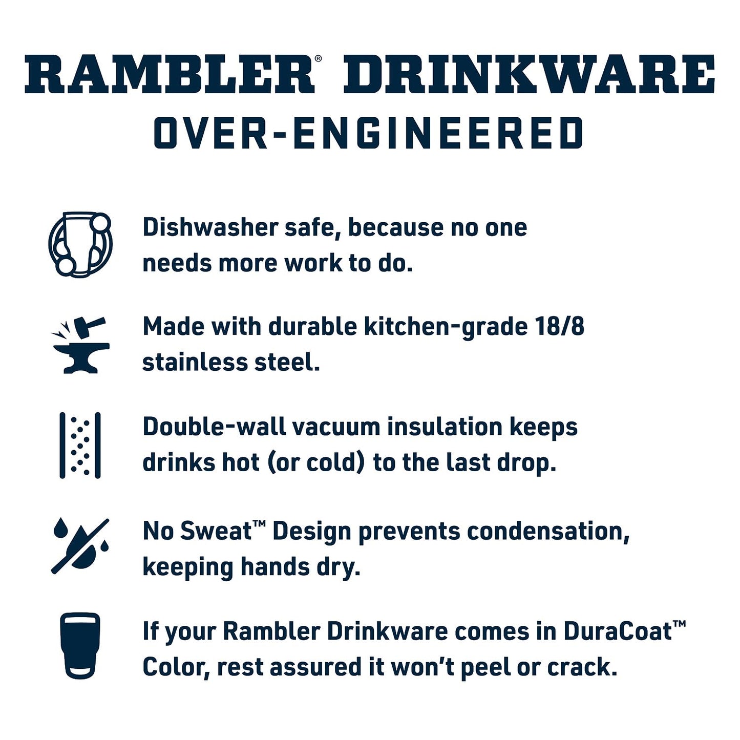 YETI Rambler 26 oz Bottle, Vacuum Insulated, Stainless Steel with Color Matching Straw Cap, Rescue Red