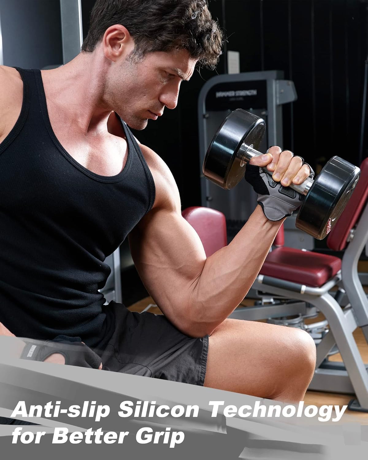 UYKKE 10mil Nitrile Gloves Thick,Industrial Disposable Gloves with Diamond Textured,Heavy Duty Mechanic Gloves,Latex Free (100, Large)