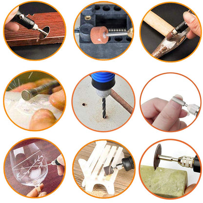 Uolor 108 Pcs Engraving Tool Kit, Multi-Functional Electric Corded Micro Engraver Etching Pen DIY Rotary Tool for Jewelry Glass Wood Metal Plastic with Scriber, 82 Accessories and 24 Stencils - Black