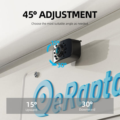 eRapta ERT01 HD Backup Camera Rear View License Plate Reverse Camera Universal for Pickup Truck Car SUV 149 Degree Perfect Angle Night Vision IP69K Level Waterproof