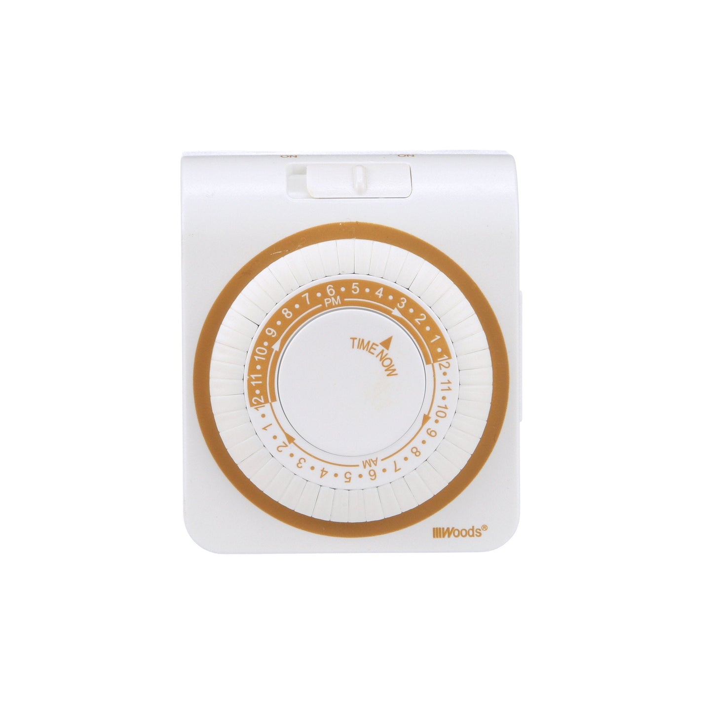 Woods 50001WD Indoor 24-Hour Heavy Duty Plug-In Mechanical Timer; 1 Grounded Outlet