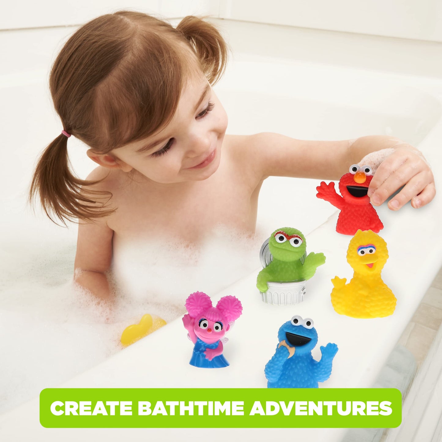 Sesame Street 10 Piece Finger Puppet Set - Educational Party Favors & Bath Toys