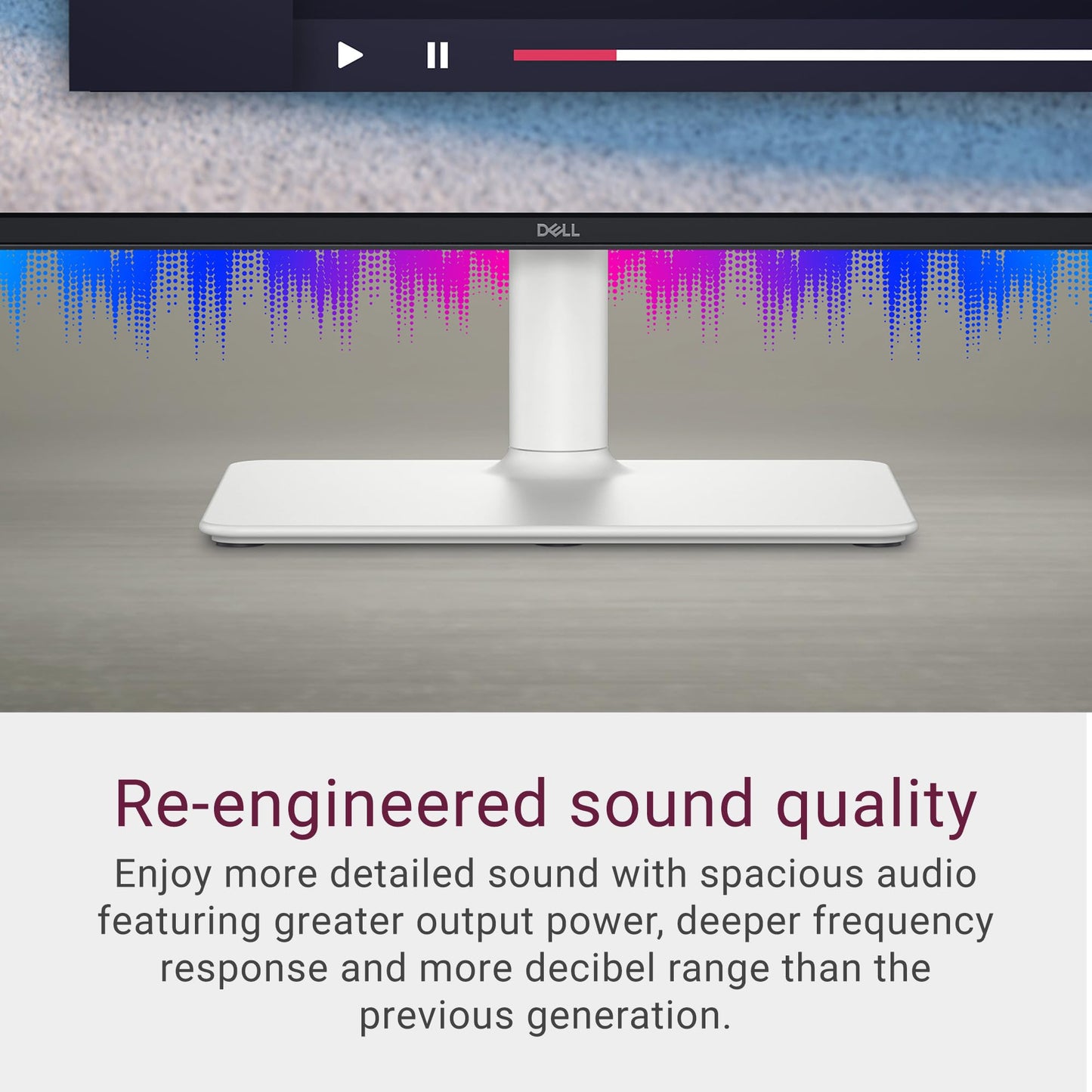 Dell S2425HS Monitor - 23.8 Inch, FHD (1920x1080) Display, 100Hz Refresh Rate 1500:1 Contrast Ratio, TÜV Rheinland Eye Comfort 4 Star, Integrated 2x5W Speaker, Height/Tilt/Swivel/Pivot - Ash White