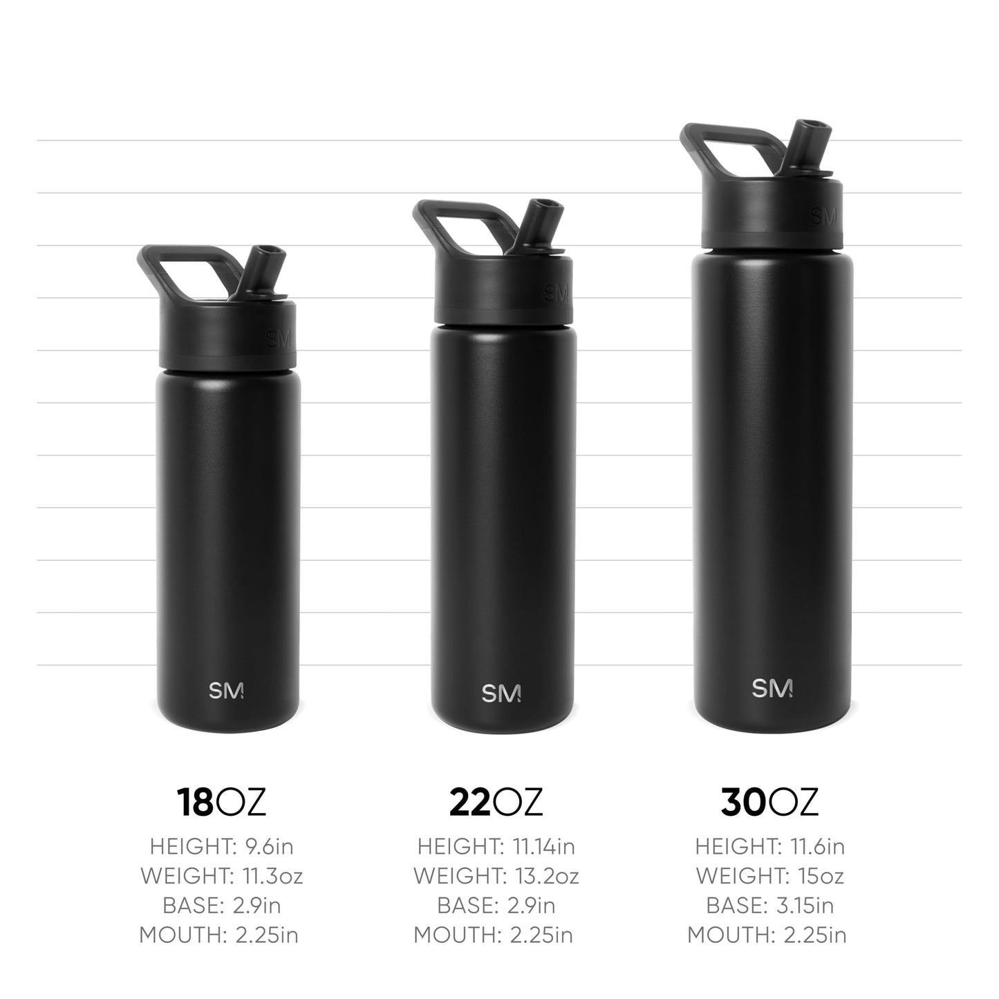 Simple Modern Water Bottle with Straw Lid | Vacuum Insulated Stainless Steel Metal Thermos | Reusable Leak Proof BPA-Free Flask for Sports Gym | Summit Collection | 30oz, Almond Birch