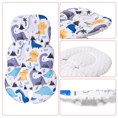 THE KENKYO Infant Car Seat Insert, 2-in-1 Reversible Baby Car Seat Cushion, Carseat Head & Body Support for Newborn, Soft Stroller Cushion Insert for Bouncer, Swing, Baby Registry Seach