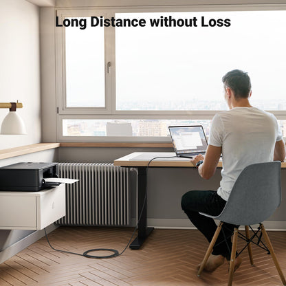 UGREEN USB B to USB C Printer Cable 3 FT, Nylon USB B to USBC Cable for MacBook Pro/Air, MIDI Cable Compatible with MIDI Keyboard/DJ Controller/DAC/Yamaha Casio Digital Piano for iPad