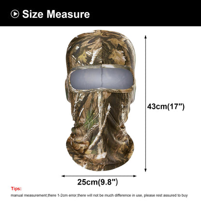 WTACTFUL 3 Pieces Balaclava Face Ski Mask for Men, Summer Breathable Full Face Cover Mask for Motorcycle Cycling Skiing Outdoor Sports Black Gray Tree Camo