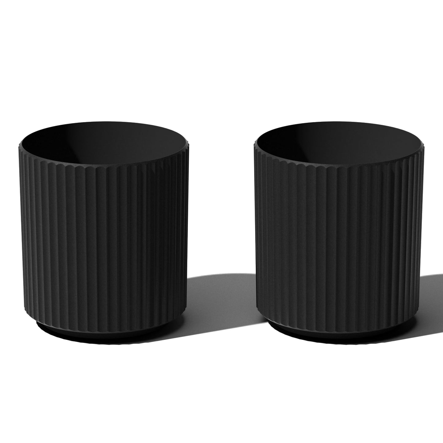 Veradek Demi Series Round Planter for Porch, Patio, Backyard | Durable Plastic-Stone Composite Material | Modern Décor for Tall Plants, Flowers