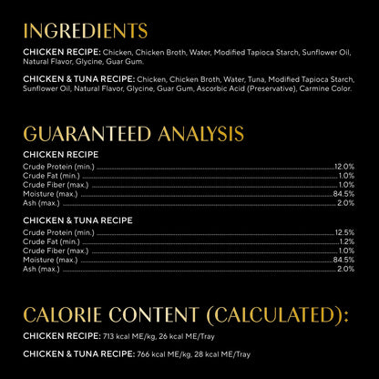 Sheba Selections Filets in Broth Adult Wet Cat Meal Complement Chicken or Tuna Recipe, 1.3 oz. Cups, 8 Count (Pack of 2)