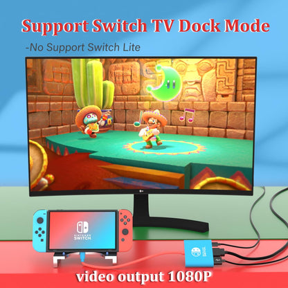 Switch Dock for Nintendo Switch Tv Adapter Portable Switch Docking Station, Switch TV Adapter Compatible Steam Deck/Switch OLED, USB C to HDMI Adapters Support 4K/1080P Switch TV Dock Mode