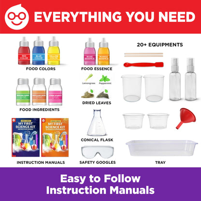 Doctor Jupiter My First Science Kit for Kids Ages 4-5-6-7-8 | Birthday Gift Ideas for 4+ Year Old Boys & Girls | Toy Stem Kit with 100+ Experiments | Learning & Educational Projects