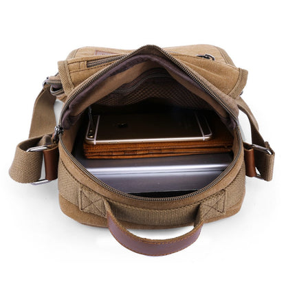 XINCADA Mens Bag Messenger Bag Canvas Shoulder Bags Travel Bag Man Purse Crossbody Bags for Work Business