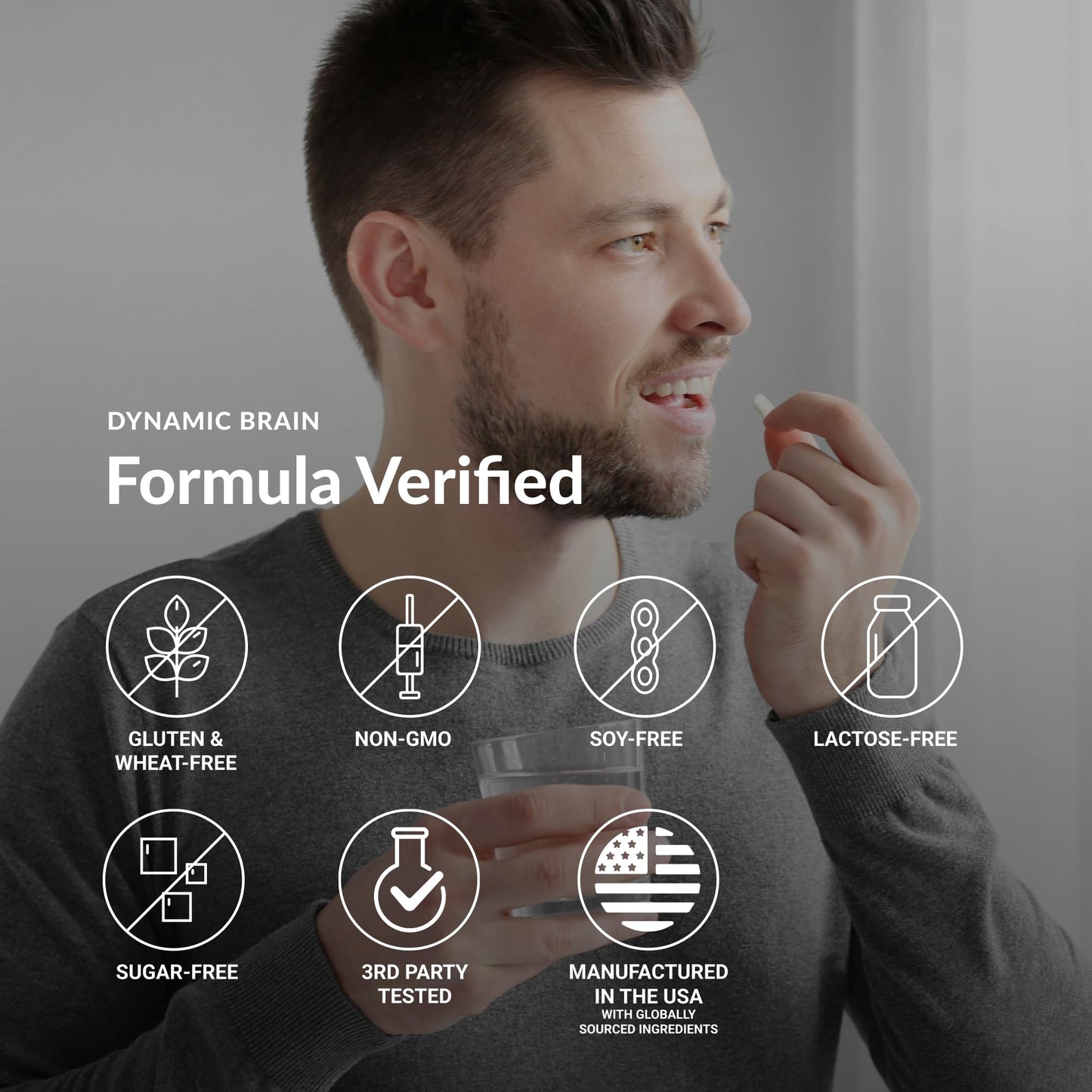 Stonehenge Health Dynamic Brain Supplement – New Formula with BacoMind for Memory Acquisition, Retention, & Recall with 40 Unique Nootropic: Choline, Phosphatidylserine, and Huperzine A