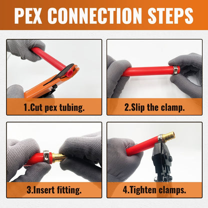SUNGATOR Pex Fittings 1/2 Inch, 25-Pack 1/2" Pex 90 Degree Elbow, No Lead Brass, NSF, UPC Certified