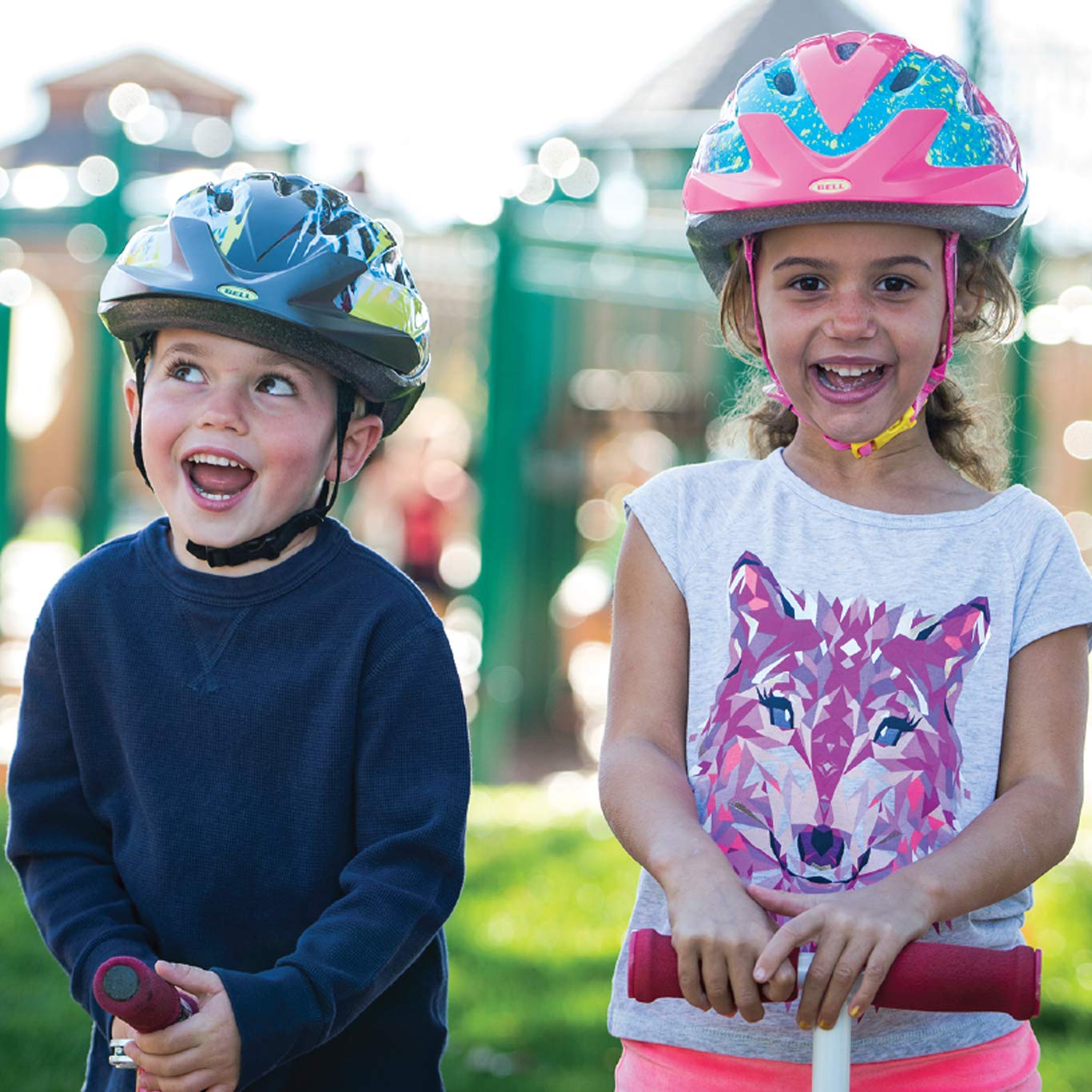 Bell Child Rally Bike Helmet - Pink Splatter Stella