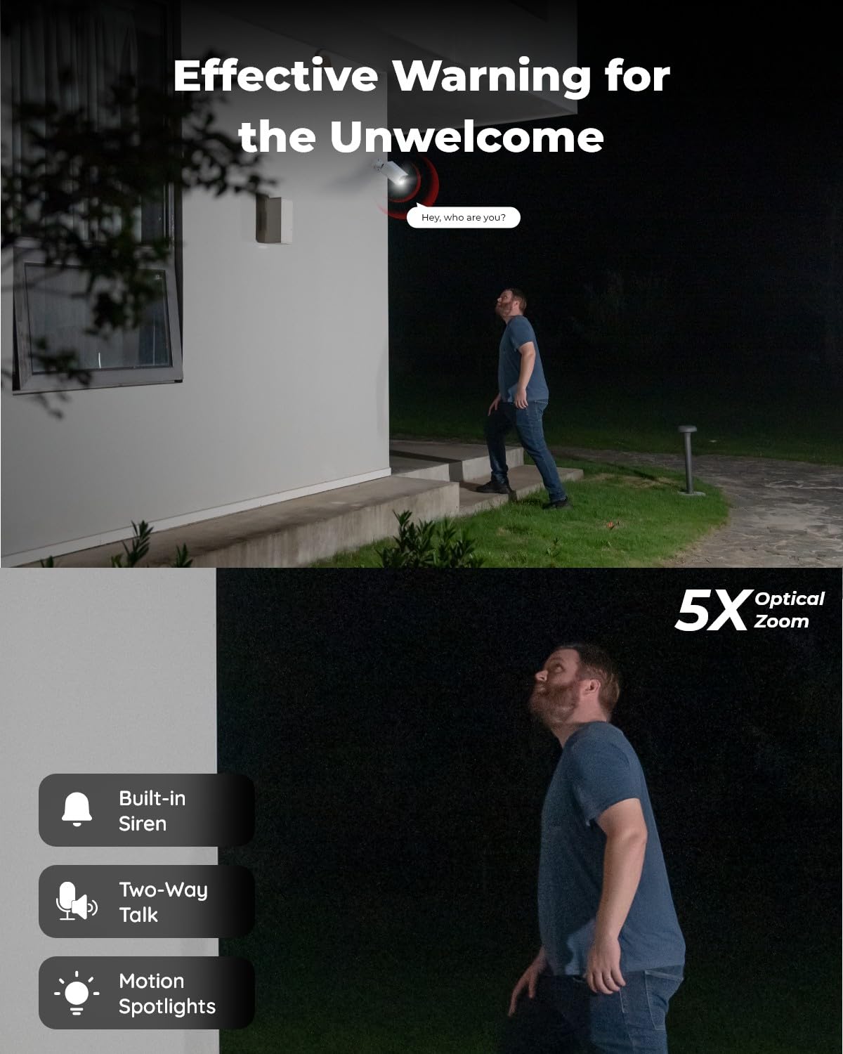 REOLINK RLC-811A PoE IP Security Camera 4K - 123° FoV, 5X Optical Zoom for Outdoor Usage, 2.7mm Lens with Color Night Vision, Human/Vehicle/Pet Smart Detection, 2 Way Talk, Up to 256GB microSD Card