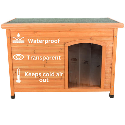 Trixie Vinyl Dog Door Flap, Fits 12 x 15.75-in Wooden Dog House Opening, Replacement Doggie Door Curtain Flap for Wooden Doghouses