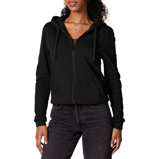 Amazon Essentials Women's Fleece Full-Zip Hoodie (Available in Plus Size), Black, Medium