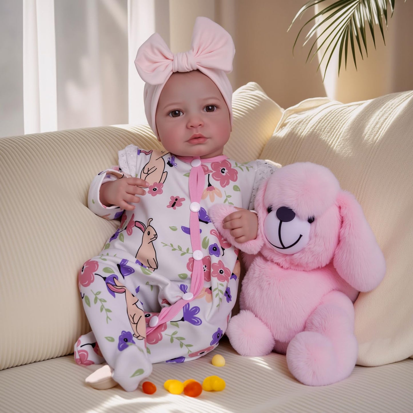 BABESIDE Reborn Baby Dolls - 20-inch Cute Soft Vinyl Realistic Baby Doll Real Life Baby Dolls with Complete Accessories Perfect for Cuddling, Playtime, and Gift Giving