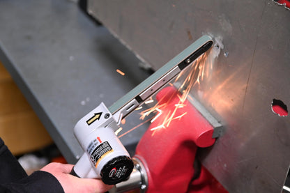 Astro Pneumatic 3037 Air Belt Sander (1/2" x 18") with 3pc Belts (#36, #40 & #60)