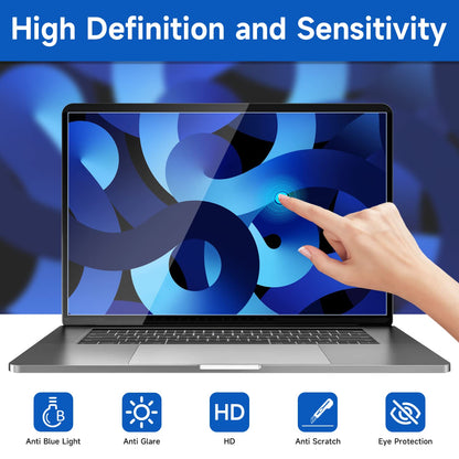 2 Pack 15.6 inch (1920x1080P) Laptop Blue Light Screen Protector, Eye Protection Anti-Scratch and Anti-Glare Screens for Laptops 15.6’’ with 16:9 Aspect Ratio