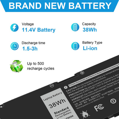 Fancy Buying 39DY5 F62G0 Battery for Dell Inspiron 13 7000 i7373 7373 7386 2-in-1 7370 7380 5370 P83G P87G P91G P83G001 P83G002 P87G001 P91G001 039DY5 39DY5 0F62G0 RPJC3 0RPJC3 F62GO Vostro 13 5370
