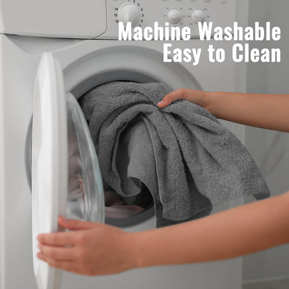 Puomue Microfiber Dog Towels for Drying Dogs, Super Absorbent and Soft Pet Grooming Towel, 40 Inch X 23.6 Inch, Perfect Dog Shower & Bath Supplies for Large, Medium or Small Dogs, Grey