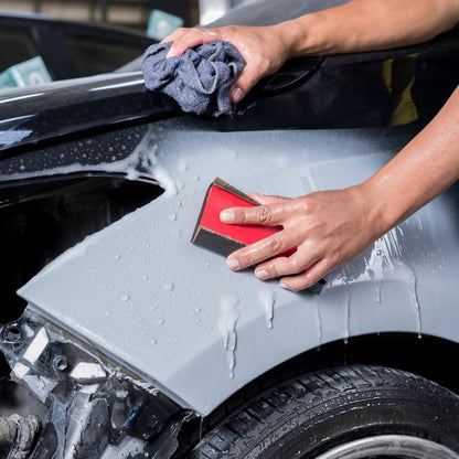 Shineboc Sandpaper Assortment, 18 Sheets, 9 x 11 Inch Wet Dry Sand Paper, 120/180/240/320/400/600/800/1000/2000 Grit Hand Sanding Sheets for Wood Metal Automotive Sanding and Polishing