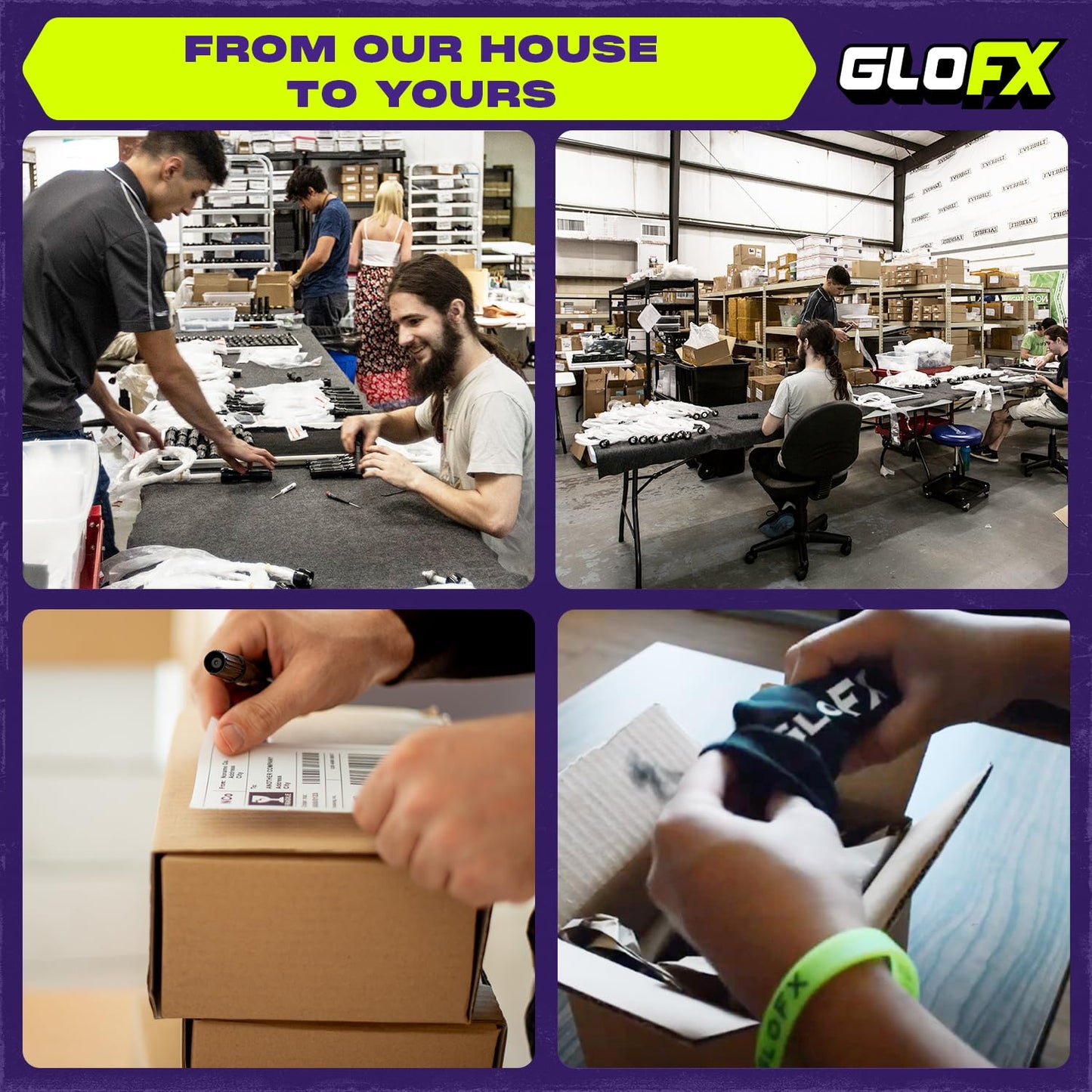 GloFX 7.5-inch Blue Liquid X Kaleidoscope Tube - Colorful Kaleidoscopes for Adults, Flow Toys Rave Glitter Wands - Sensory Glitter Wands and Rave Toys