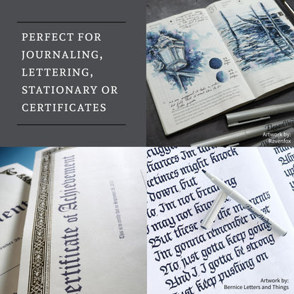 Speedball Elegant Writer Acid-Free Non-Toxic Water Based Calligraphy Marker, Chisel Tip, Assorted Size, Black, Set of 4