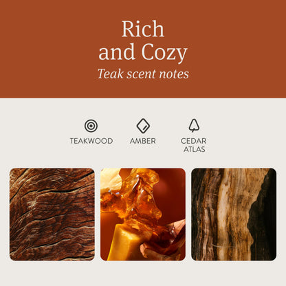 Drift Car Air Freshener - Wood Air Freshener - Car Odor Eliminator - Teak Scent Starter Kit