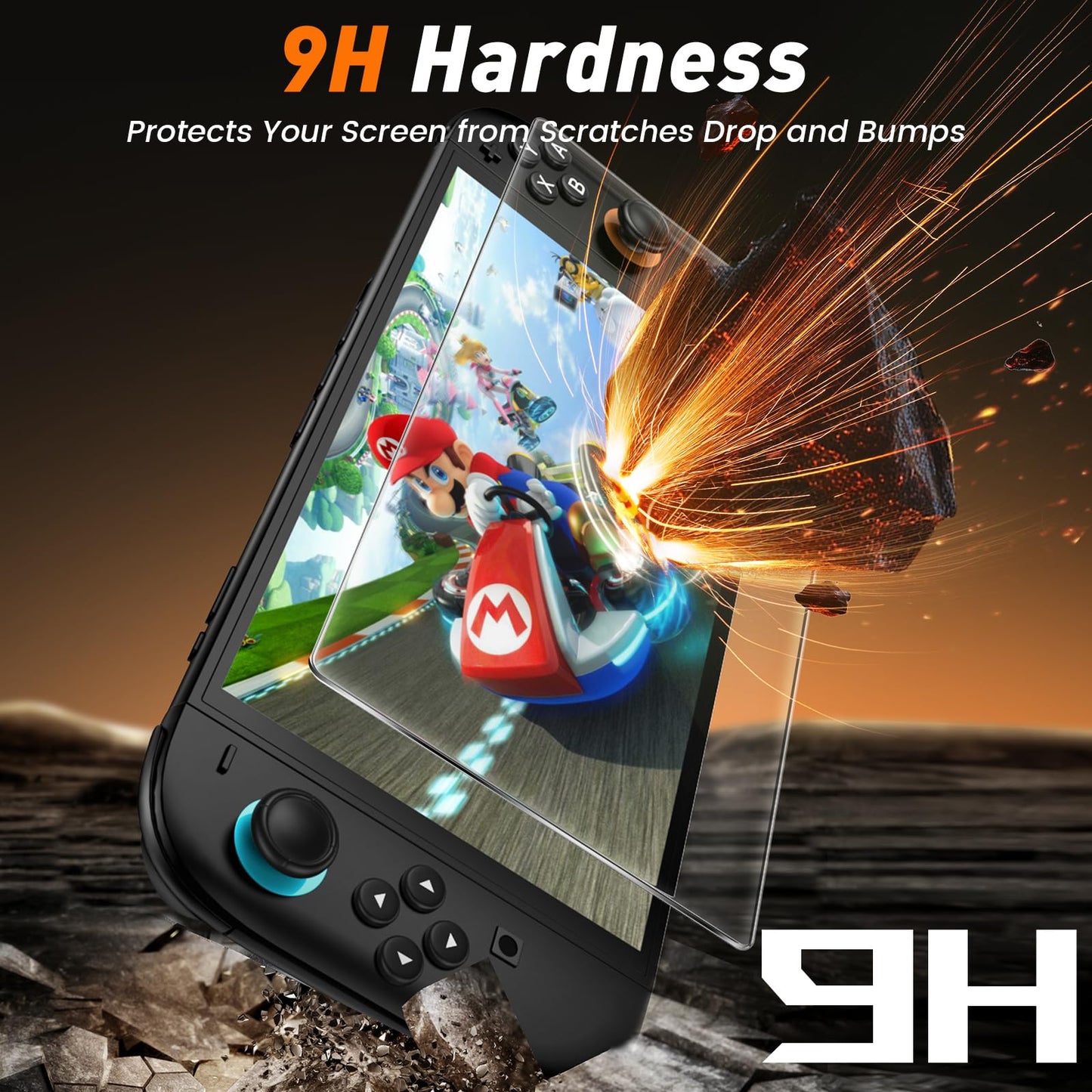 daydayup 4-Pack Screen Protector Tempered Glass for Nintendo Switch 2 [7.9 inch] 2025 with [Alignment Frame] -HD Clear Anti-Scratch Travel Transparent Clear Screen Protector