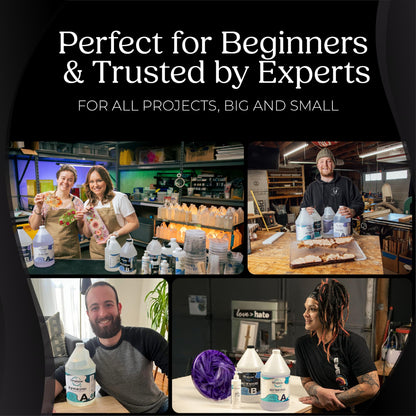 Promise Epoxy UV Art Resin 16 Oz Kit – Crystal Clear Table Top Epoxy with Superior UV Resistance, Perfect for Casting, DIY Projects, Jewelry Making, Home Décor, and Other Arts and Crafts