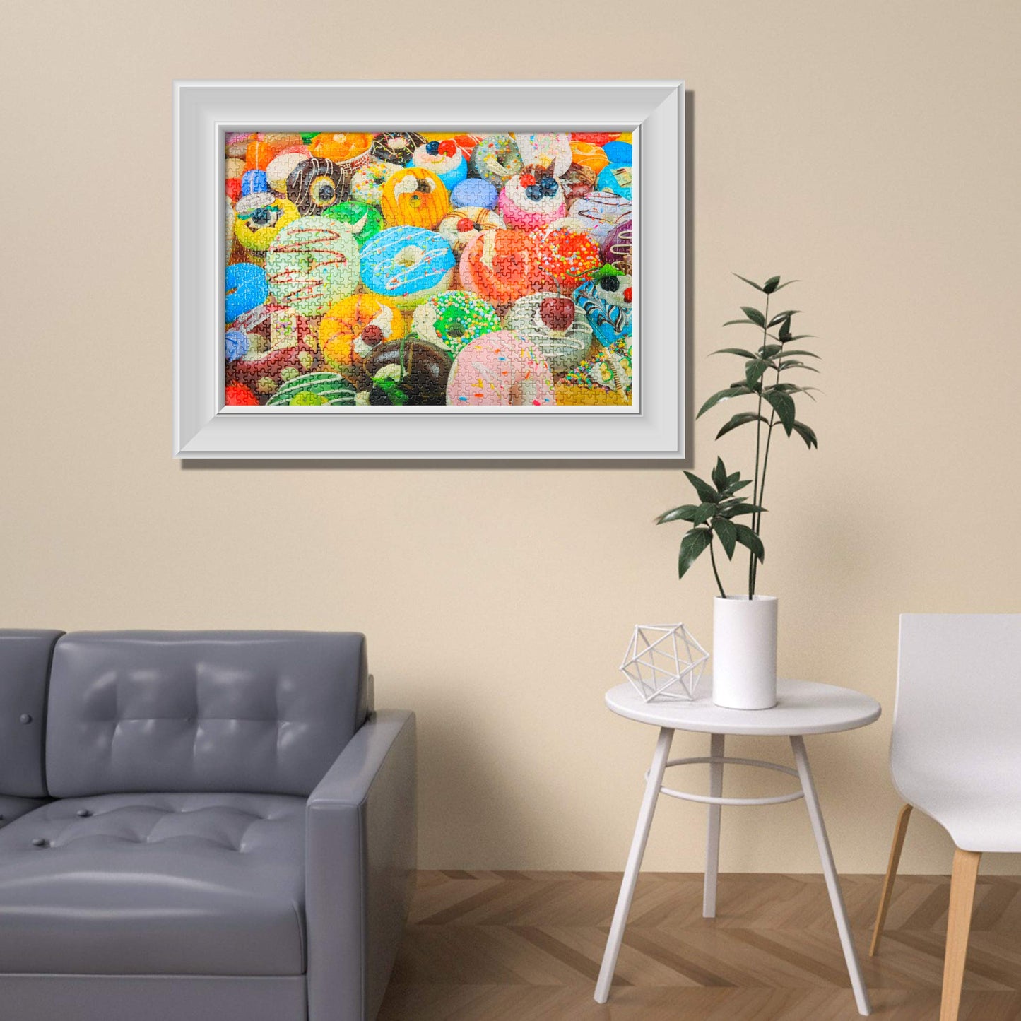 Tektalk 1000 Pieces Jigsaw Puzzles for Teens & Adults (Donut Feast)