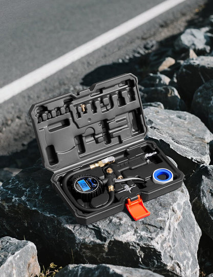 AstroAI Digital Tire Pressure Gauge with Inflator, 3-250 PSI Air Chuck & Compressor Accessories Heavy Duty with Quick Connect Coupler, 0.1 Display Resolution (Standard with Case)