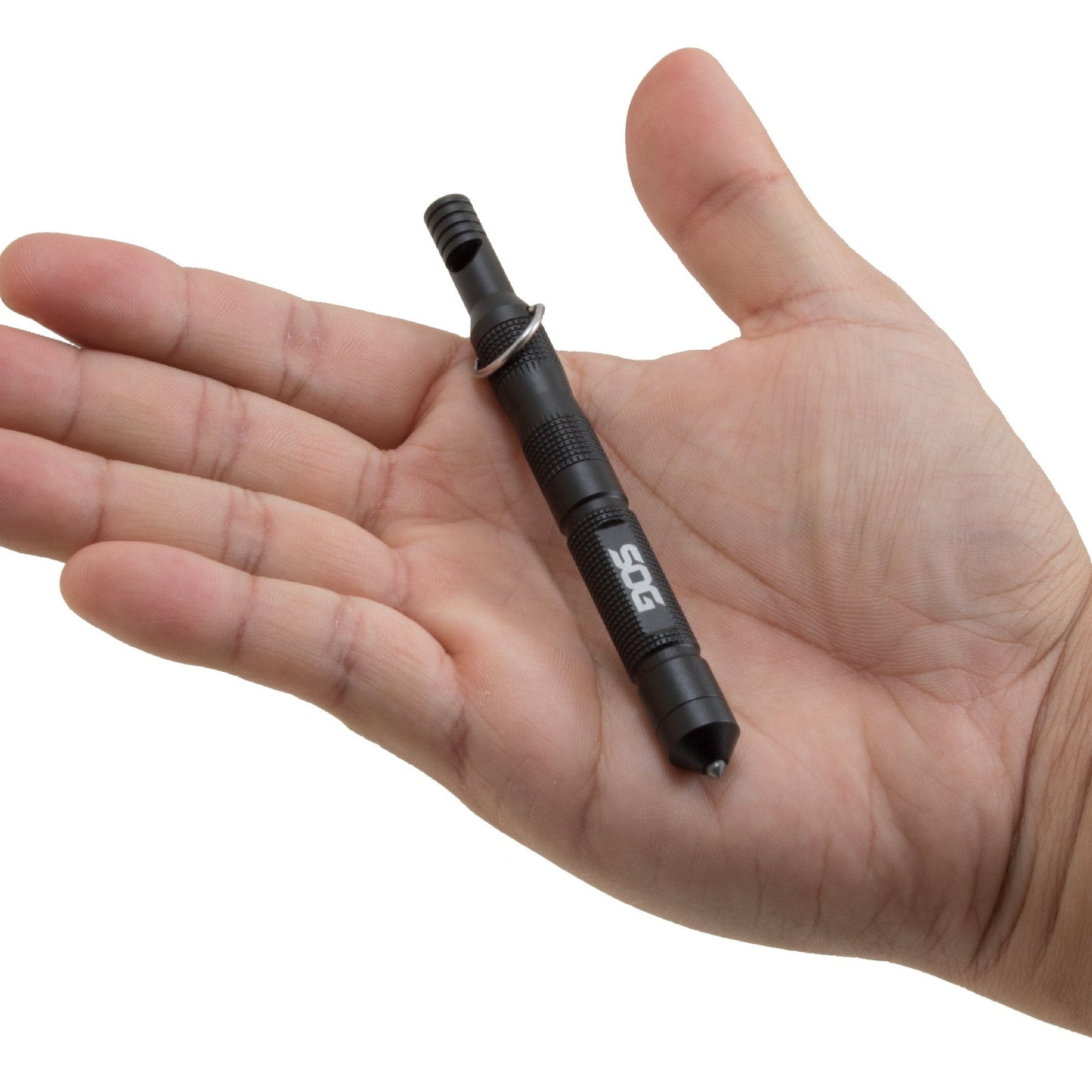 SOG Flint 4.3" Survival & Defense Portable Compact Tool for Outdoors and Emergencies | Includes Glass Breaker and Whistle