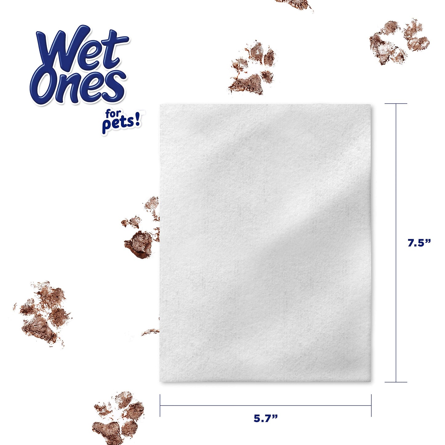 Wet Ones for Pets Freshening Multipurpose Wipes for Cats with Aloe Vera, Fresh Scent - Easy to Use Cat Cleaning Wipes for Pet Grooming in Canister, 50 Count