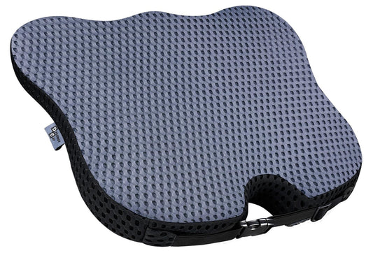 Soft Dense Memory Foam Car Seat Cushion for Driving - Seat Cushion for Car Seat Driver with Wedge Design & Raised Back to Broaden Vision, Provides Comfort for Lower Back & HIPS (Passenger Use Too)
