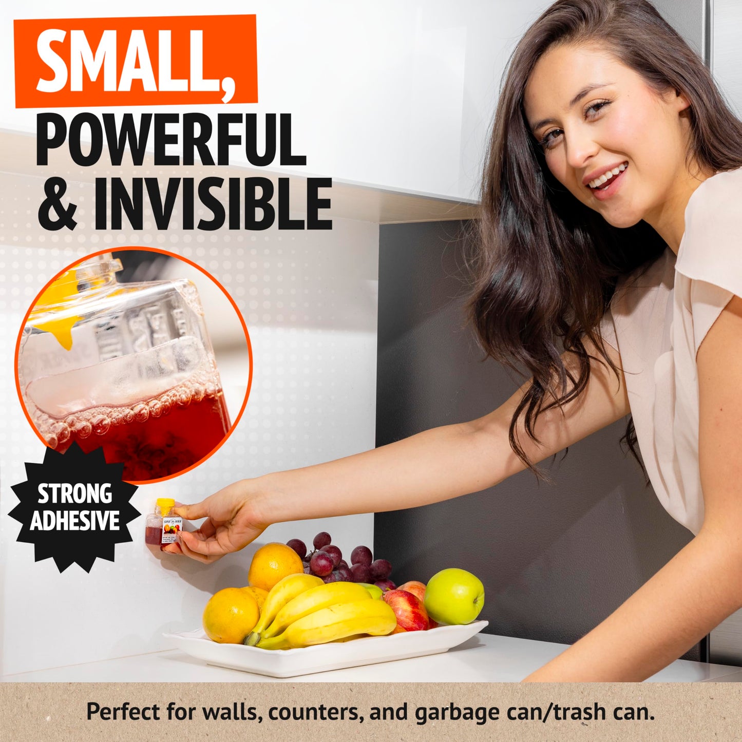 Super Ninja Fruit Fly Traps for Indoors - 1 Pack, Highly Effective Fruit Fly Catcher for Indoor Use for Home & Kitchen, Up to 3 Weeks of Performance per Bottle, Kid & Pet Friendly