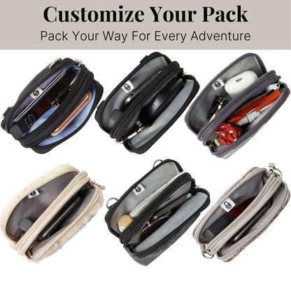 Take Two RFID Bryant Crossbody - 5x7.25" Lightweight Small Phone Wallet Crossbody Bag - Nylon Travel Purse