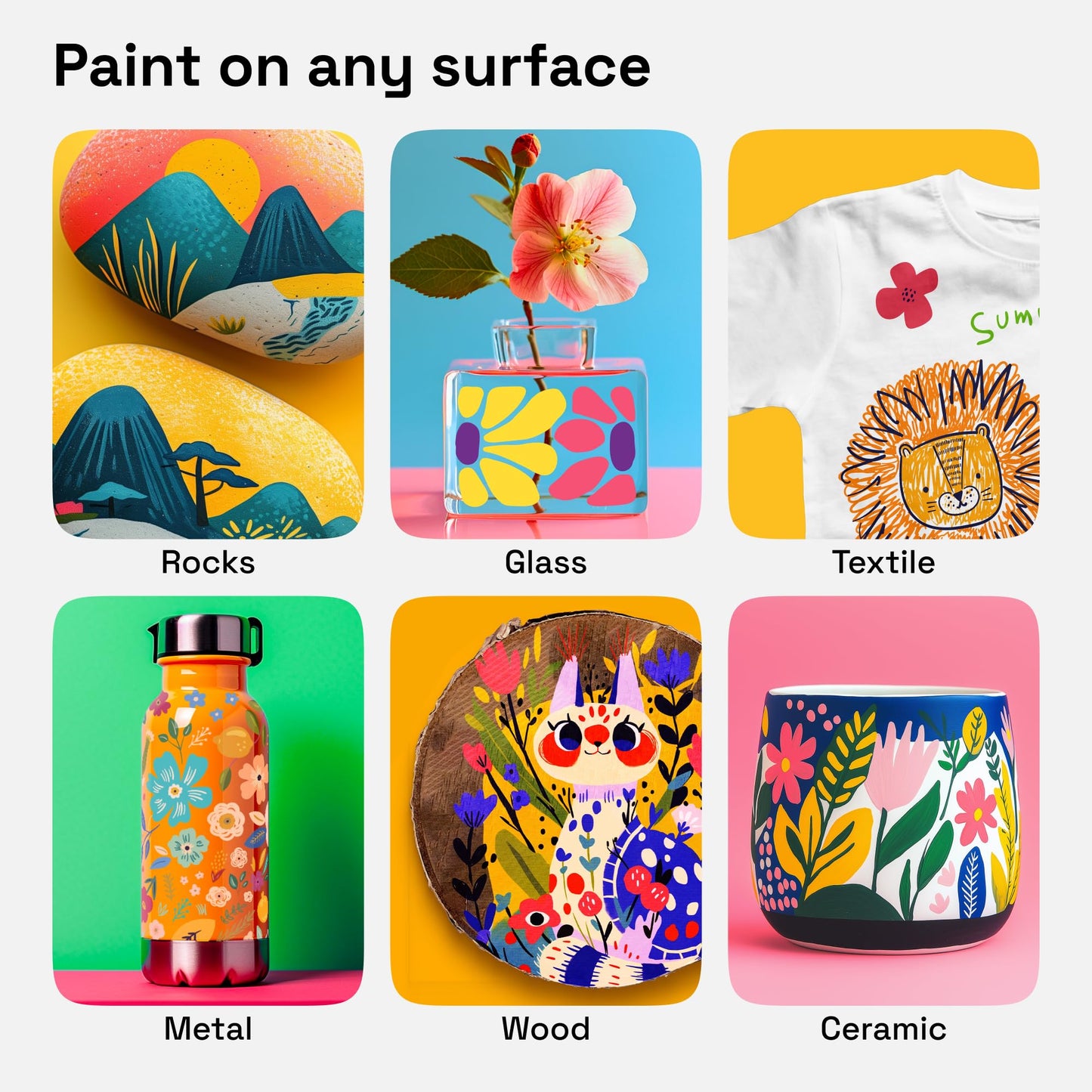 ARTISTRO 24 Wine Glass Acrylic Paint Markers - Washable Non-Toxic Dual Tip Acrylic Paint Pens for Car Window, Mirror, Ceramic