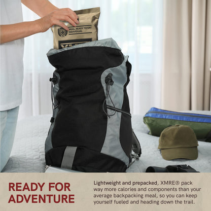 XMRE 1300XT MRE Meals 2022 Bulk | Military Grade | For Survival Kits & Hurricane Preparedness Items | Emergency Food Supplies | Food Packs w/ Flameless Ration Heater | USA Made